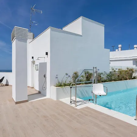 Salitre Luxury Oceanfront With Pool Terrace And Private Parking Apartment
